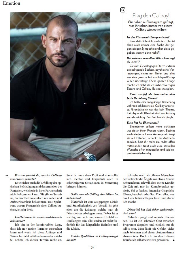 callboy Alex magazin escort news / Blog